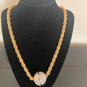 Vintage Fifth Avenue Collection Gold Rose necklace